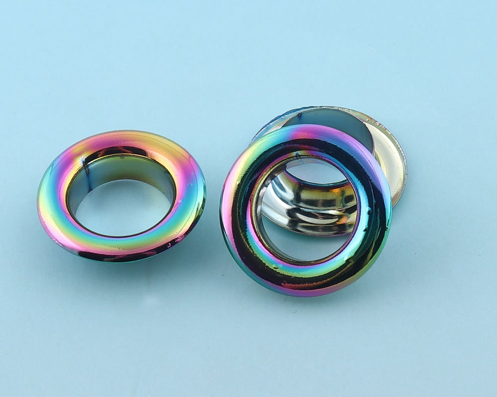 Rainbow Eyelet With Washer 50pcs 22mm Large Round Grommet Eyelet for ...