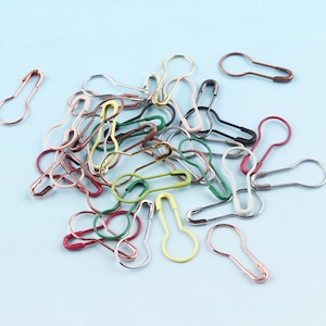 Colorful Bulb Safety Pins 50pcs/500pcs 21*9mm Brooch Bulb Safety Pins Hang Tags Safety Pins Sewing Stitch Markers
