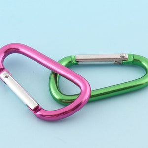 Carabiner 48*25mm Green Metal Carabiner Keychain Engraved Keychain Cool Keychain Aluminum Carabiner