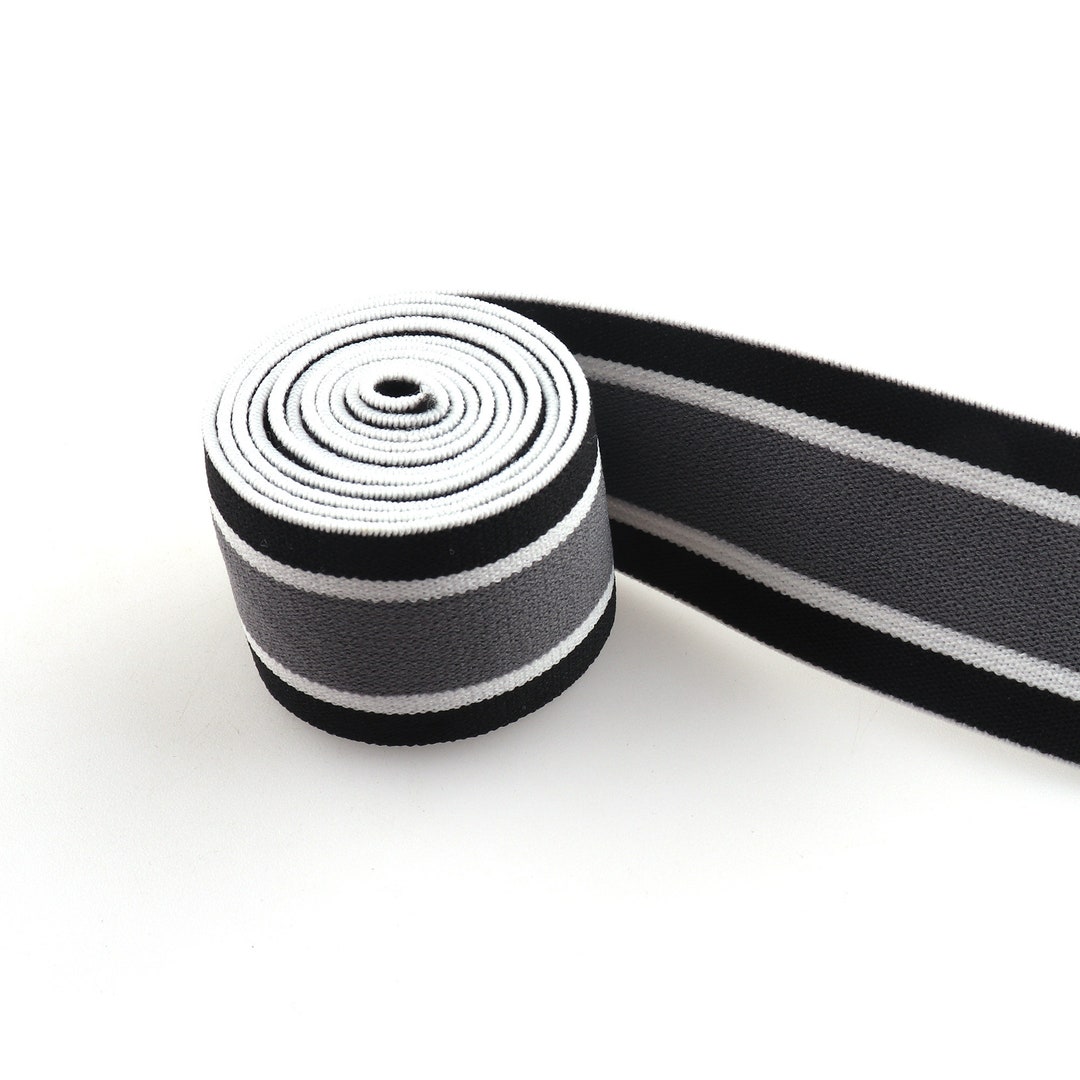 Soft Elastic bing Strap 1.5inches Dark Gray Elastic Band Etsy