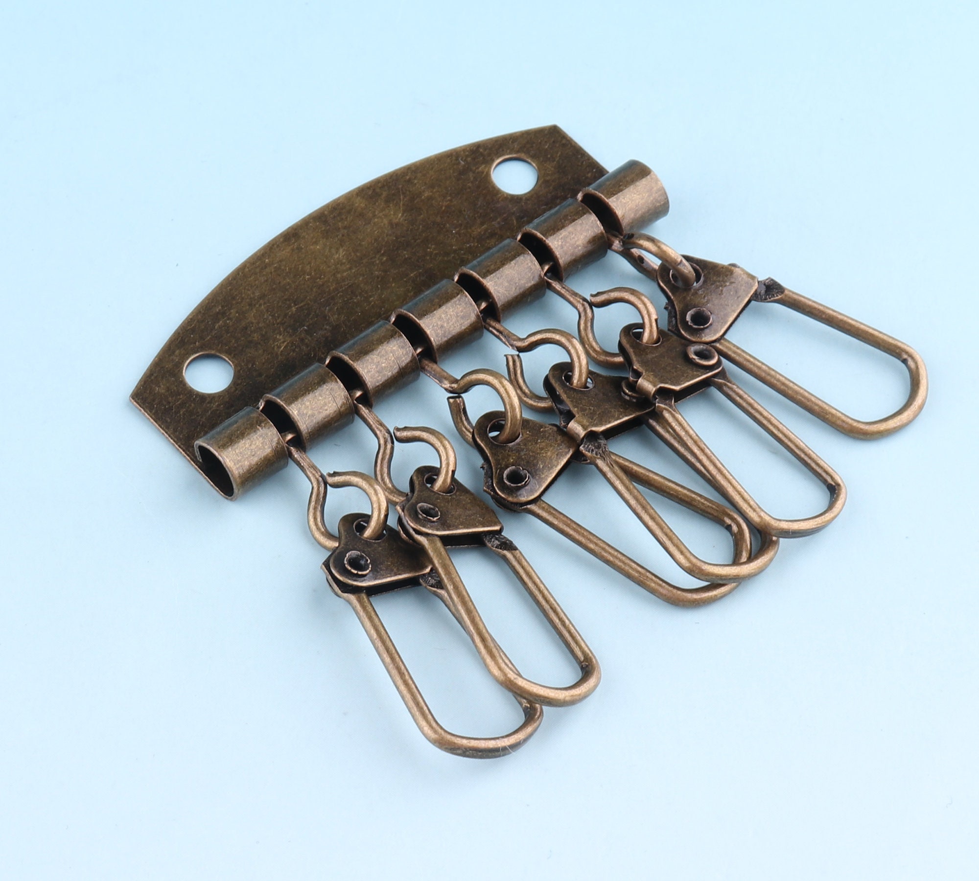Row Key Clasp Bronze Keychain 1-2pcs 48mm Keychain Wallet