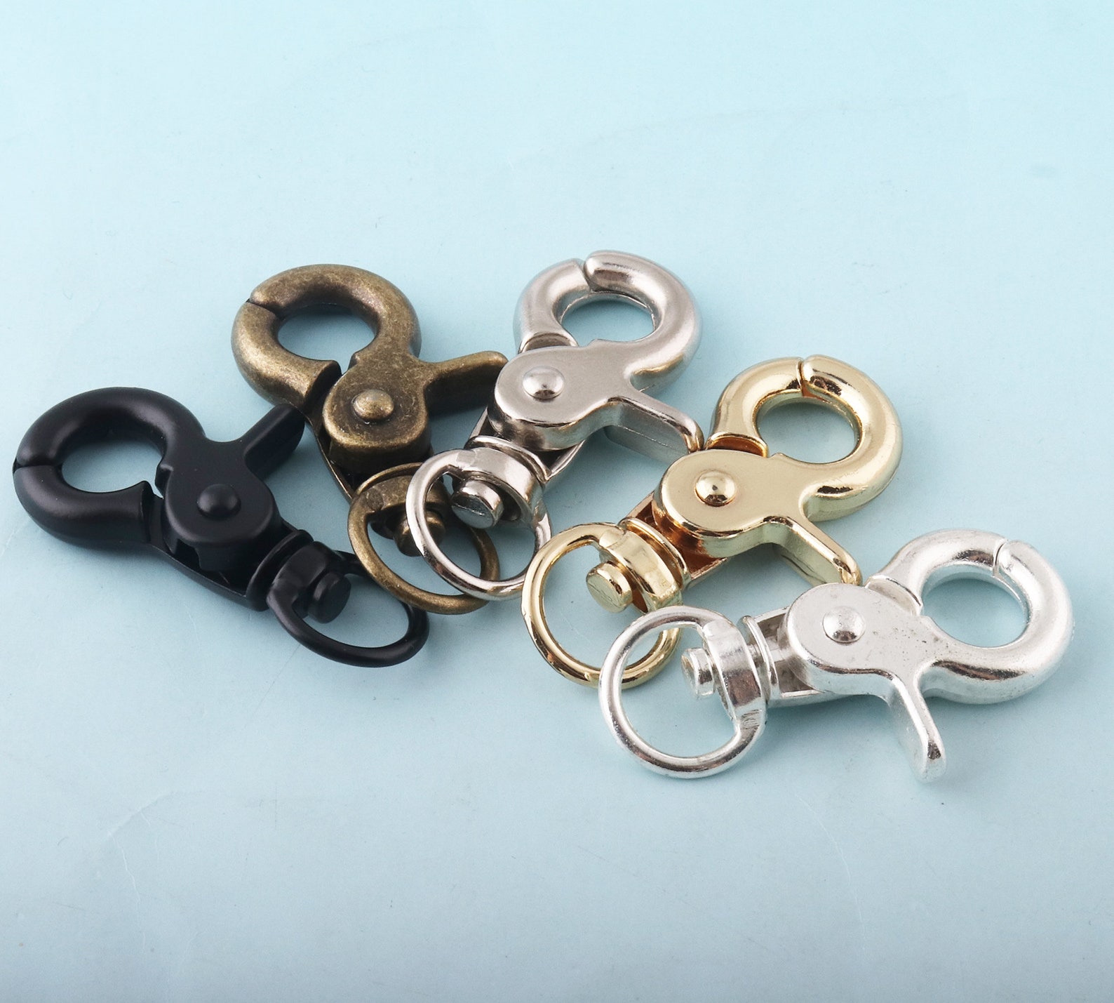 Swivel Clasp for Dog Leash Black Snap Hook Metal Lobster Clasp Etsy