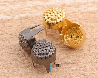 Cabezas de uñas Studs 1/4" Mini Nailhead Spots Metal Decorative Upholstery Tacks Nailheads Studs 200pieces