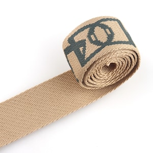 Natural Color Stripe Belt Webbing Handles 38mm(1.5&quot;) Fabric Tote leash Canvas Webbing Bag Strap