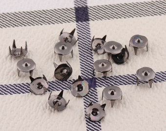 Metal Nailheads Studs 5mm*200sets golden Nailhead Decorative Upholstery Tacks Nails Flat Nailheads Studs Purse Accessories