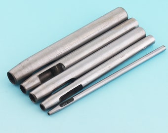 Leather Hole Puncher 0.5-20 mm Hole Cutting rivets setting tool Punch Hollow Circle Punch Tool Hole Maker for Leather Crafts Leather Tool