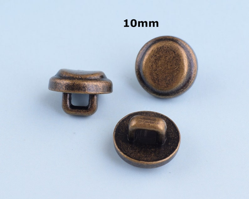 5pcs 10mm Antique Bronze Buttons Metal Buttons Shank Buttons - Etsy