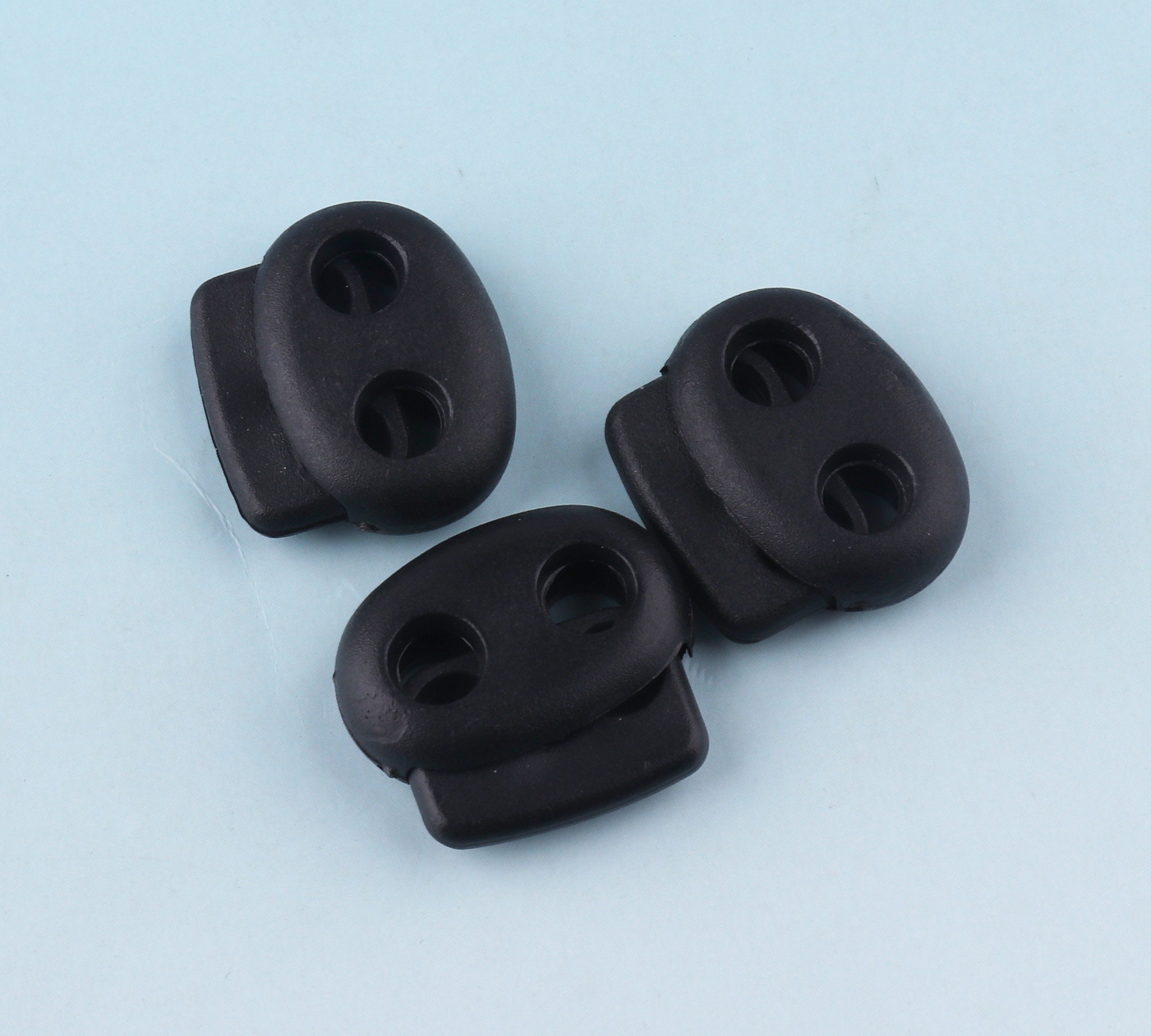 Lock Rope Stopper 30-50pcs 5mm Rope Cord Stopper Black Cord Lock for Elastic Cord ...