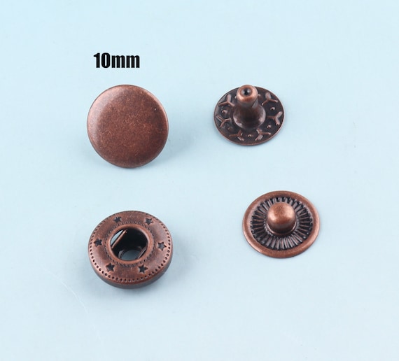 Line Snaps ø 12.5 - 15 mm, Antique Copper