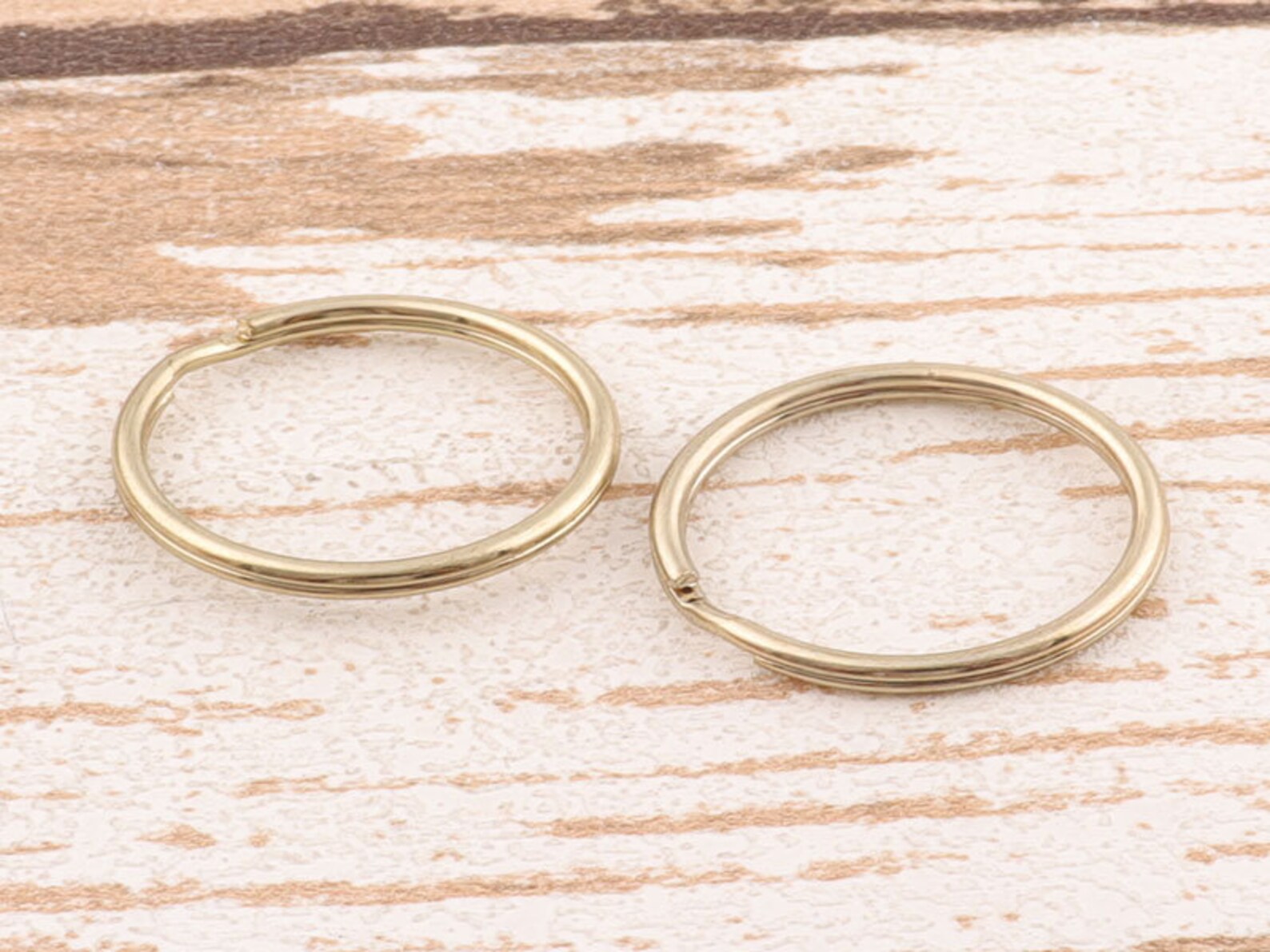 Light Golden Key Ring 30mm O Ring Large Key Fob Ring Metal Etsy