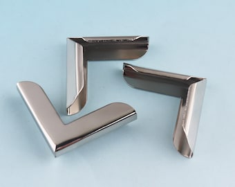 Decorative Corners 20pcs  20mm/25mm/32mm Silver Book Corners Protector Metal Corner Protector Tips Bracket Handbag Craft