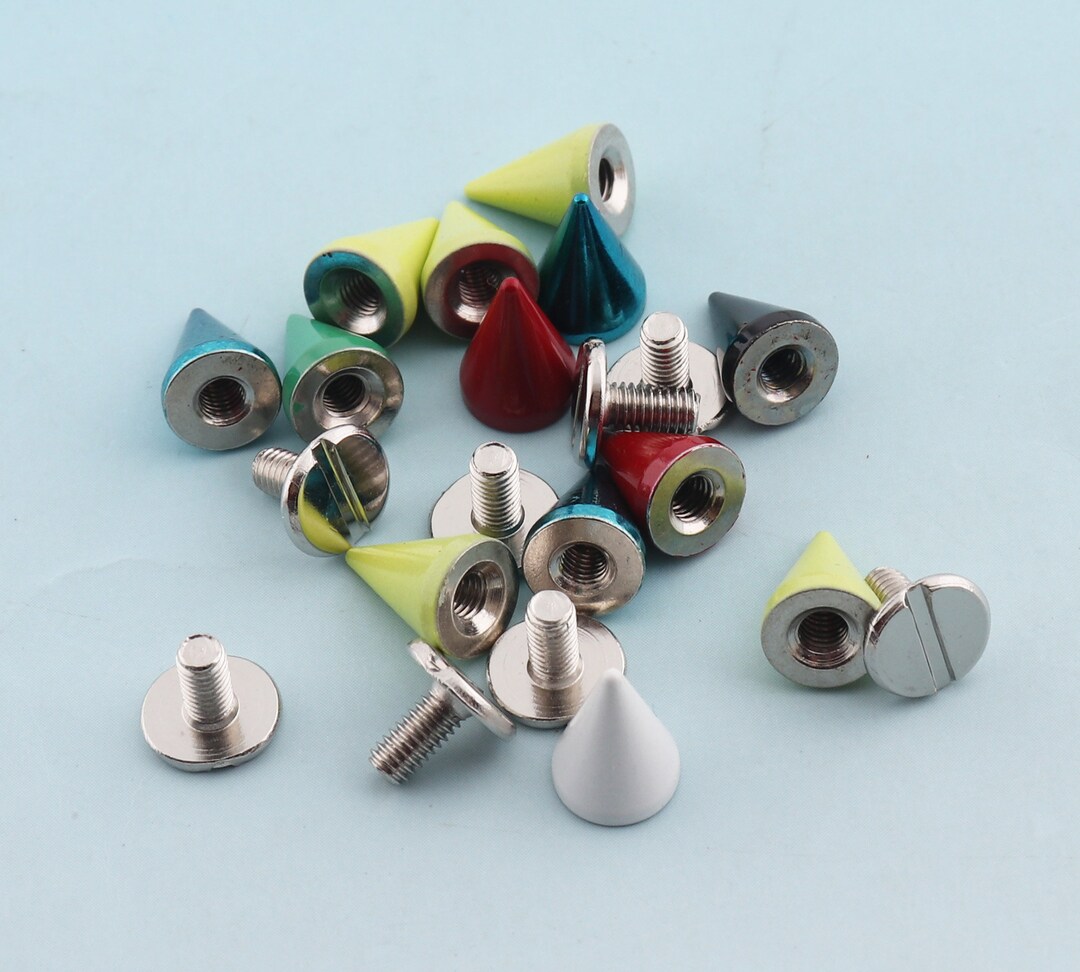 Double Caped Rivets 7*11mm Spikes Rivets Mix Color Sharp Rivets Metal ...