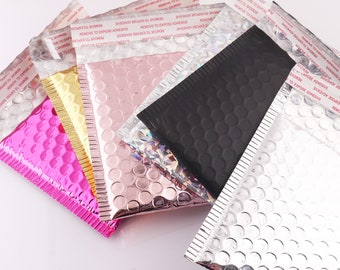 Buste di bolle Mini sacchetti di posta a bolle 5 * 6 "Sacchetti postali Sacchetti di spedizione a bolle Bubble Mailers Busta di schiuma Sacchetto protettivo imbottito Involucro imbottito
