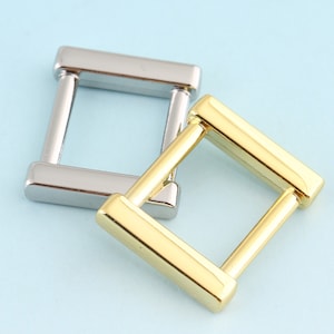 Square rings 10pcs 18mm Multi Color Rectangle Rings Rectanglar Rings Metal Rings for Bag Belt Strap Loop Strap Purse hardware