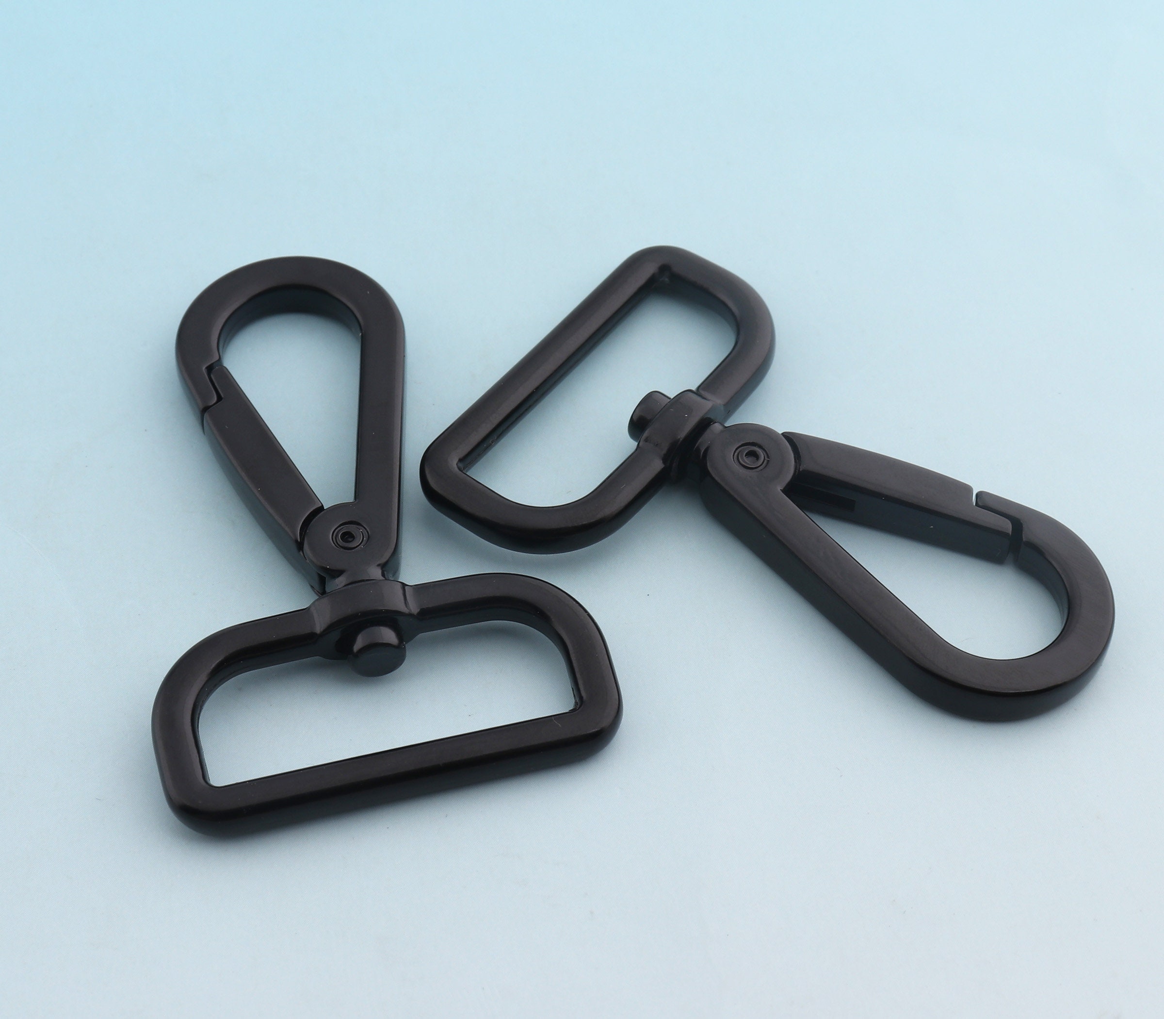 Swivel Claw Clips Black Swivel Clasp 6232 Mm Metal Lanyards Etsy UK