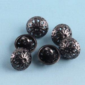 Hollow Shank Buttons 10pcs 10mm-  Flower Clothing button Vintage Buttons Celtic Buttons Coat Button Sewing Fastener leather craft