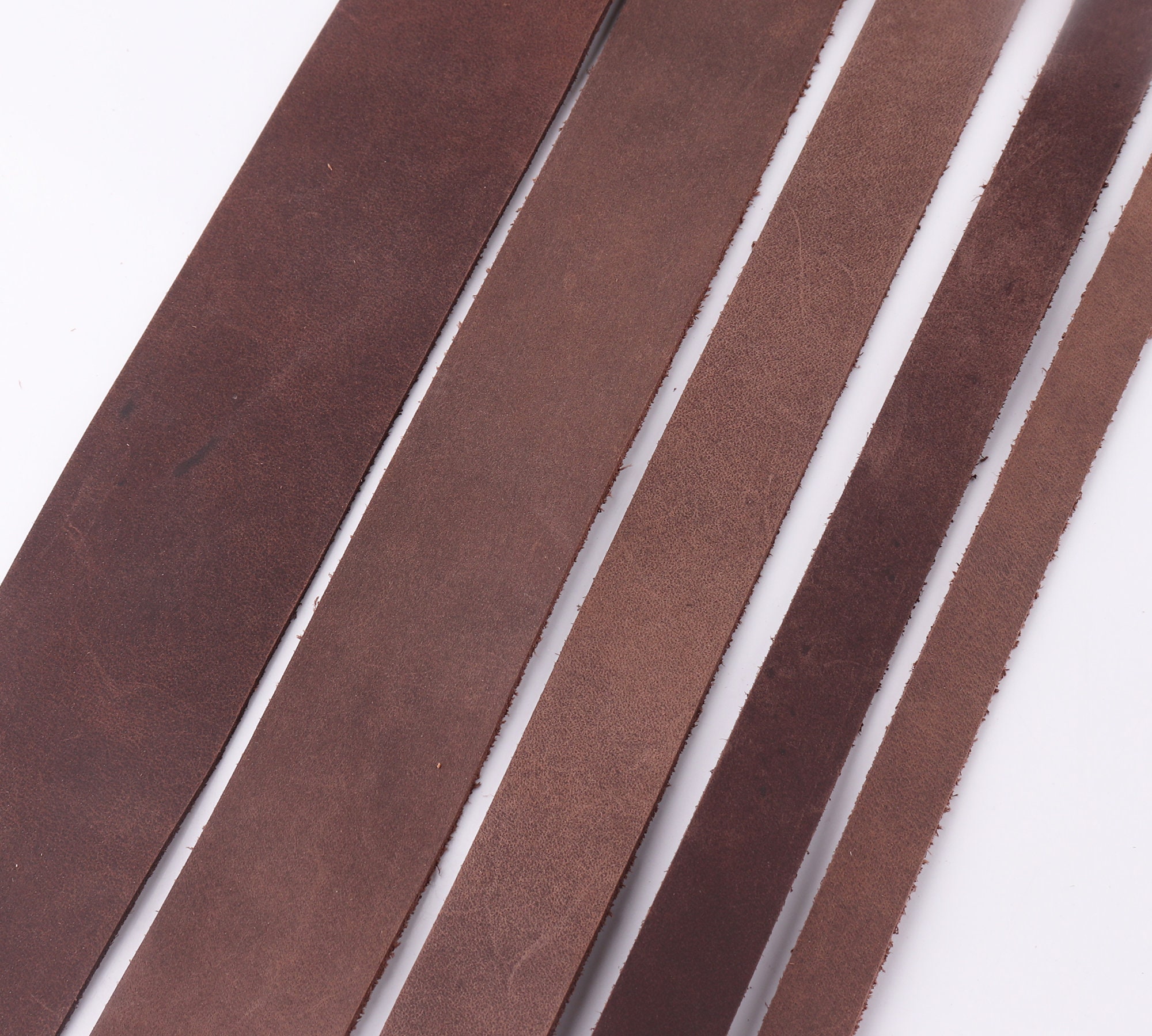 Natural Leather Strips 1550mmw Charcoal Cowhide Leather Etsy