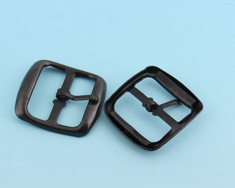Black Belt Buckle 10pcs 22mm Metal Adjuster Buckle Tri Bar Buckles Strap Buckle Adjuster Slider Bag Making Accessories