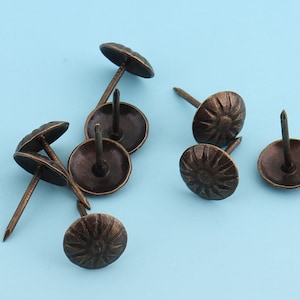 Antique Bronze Rivets 50sets 11mm Metal Nailheads Bag Button iron Studs Embossed Studs for Bag Leather Craft Hardware Accessories