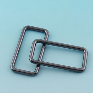 Gunmetal Rectangular Rings 38mm Metal/zinc Alloy Rectangle Rings for ...