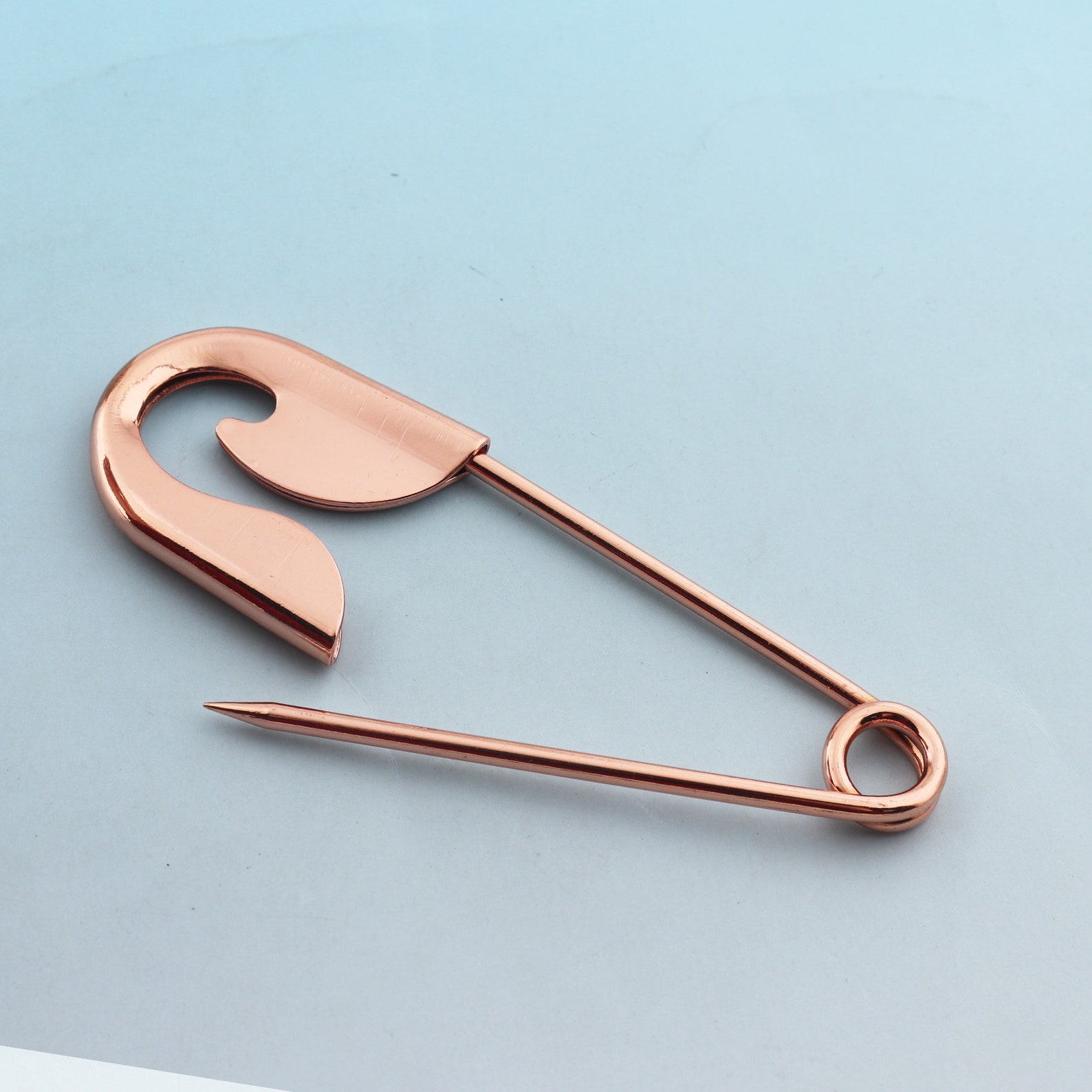 Large Rose Gold Safety Pins 6pcs 10cm Jumbo Shawl Pins Metal Etsy