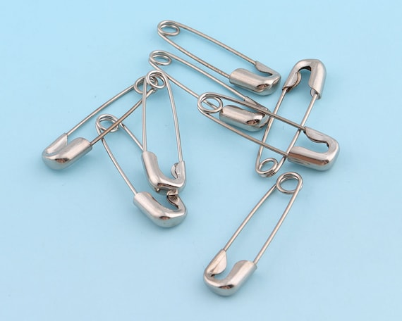 シルバー安全ピン 30個 30*7 mm チャーミング安全ピン 金属ピン