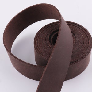 Echtes Leder Schokolade LederStreifen 1"(25mm) Lederband Leder Griffe Tasche Riemen Gürtelriemen Natur leder Leder liefert