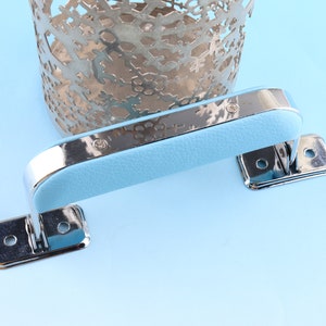Blue Plastic Handle 6"(15CM) Box Latch Box Handle Suitcase Handle Arched Trunk Handle Hardware Leatherware Craft