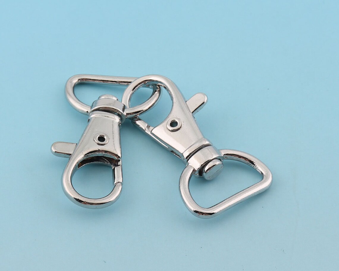 Swivel Clips 10pcs 4123mm Silver Swivel Clasp Metal Lobster Etsy