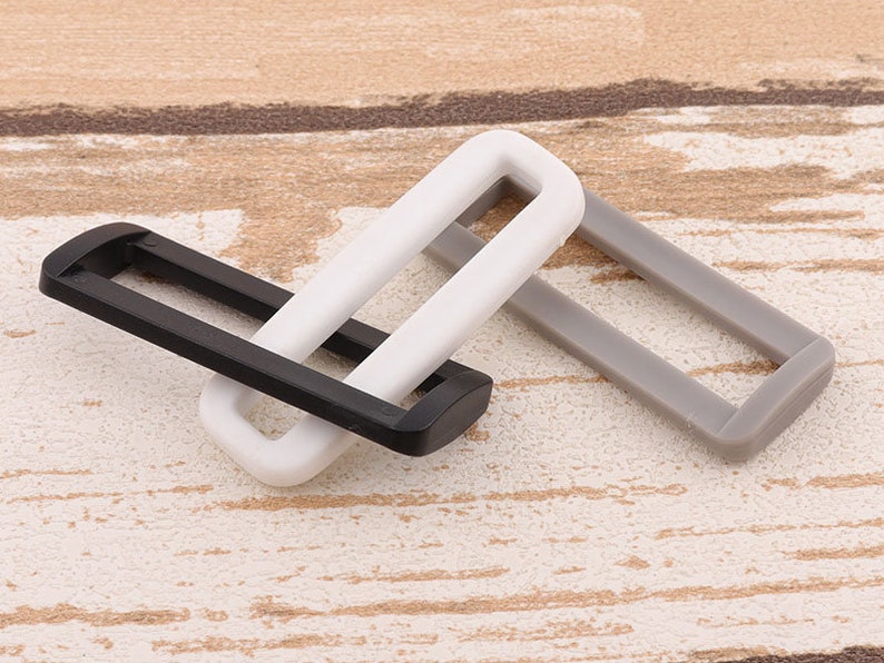 2inch Belt Buckle Strap Rectangle Ring Webbing Ring Bag Buckle Leather Craft 15pcs Rectangle Rings Plastic Purse Ring 50mm