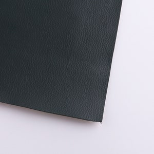Dark Green Faux Leather Sheets A4 8*12&quot; Lychee Skin Synthetic Leather Soft Vegan Leather Crafts Leather Fabric Leather Supplies
