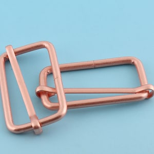 Rose gold Belt Buckle 8pcs 38mm Adjuster Buckle Tri Bar Buckles Strap Buckle Adjuster Slider  Bag Making Accessories