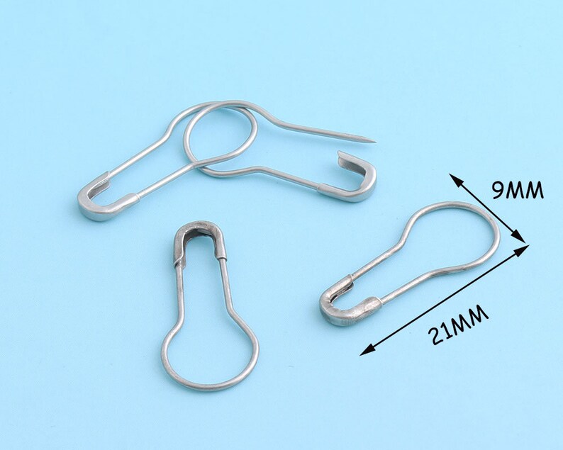 Mini Safety Pins 200pcs 219mm Matte Silver Bulb Safety Pins Etsy