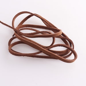 Brown Genuine Leather strip 5mm Cowhide Leather Strap Leather Handles Belt Straps Natural Leather Supplies
