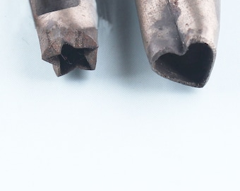 Star Hole Hollow Punch Tool Heart Type Hole Puncher Hole Maker for Leather Crafts Leather Tool Hole 5mm/6mm/8mm/10mm