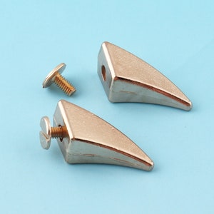 Light Gold Screw Rivets 6sets 1&quot; Metal Button Screwback Studs Screw Studs for Bag/ Belt Leather Craft Hardware Accessories