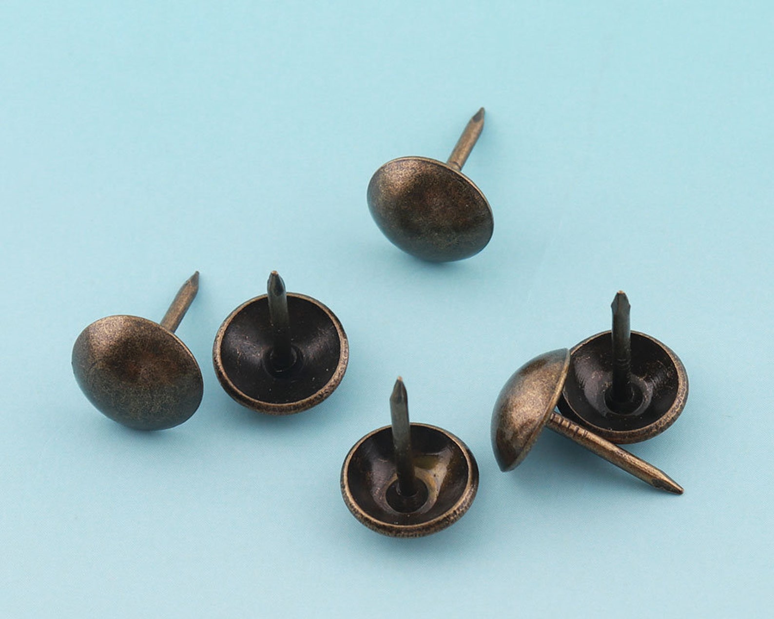Upholstery Tacks 30pcss 10mm Bronze Nailheads Spots Round Etsy