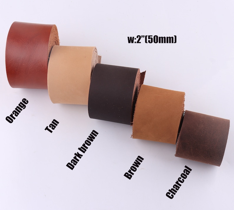 Cowhide Leather Strap 250mm Brown Leather Strips Etsy