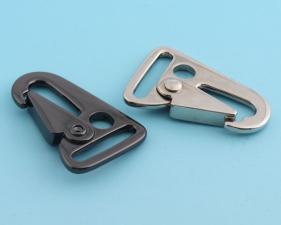 Silver/gunmetal Snap Hook 6pcs 1 Metal Lobster Clasp Lanyard Hook Swivel  Clasp Bag Hardware Webbing Strap Hook -  Canada