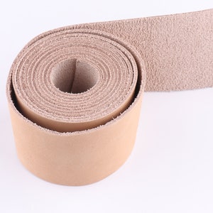 Cowhide Leather Strap 2&quot;(50mm) Natural Leather Strips Bag Straps Genuine Leather Handles Belt Straps Real Leather Supplies