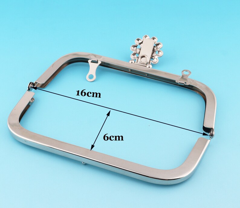 5.5cm Diamond Purse Frame Bow Clutch Clasp Arched Purse Frame Handbag Charming Jewelry Frame Silver Bag Frame 16