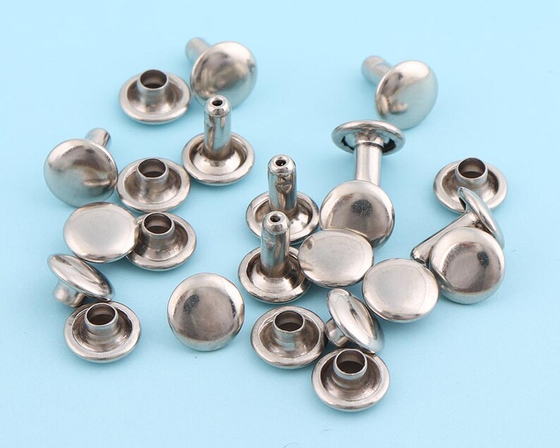 100sets 87mm Silver Rivets Metal Button Double Capped Rivets Etsy