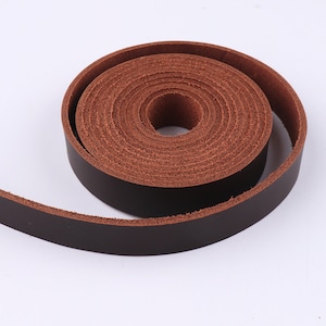 Dunkel braun Leder Streifen Lederband 1/2&quot; echtes Leder Griffe Tasche Riemen Gürtelriemen Natur leder Leder liefert
