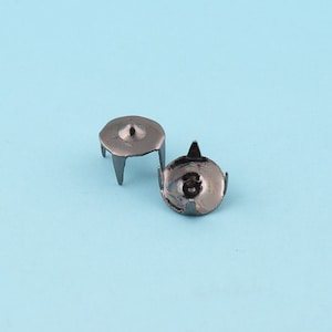 Gunmetal Nailheads Studs 200pcs 5mm Round Nailhead Purse feet Metal Decorative Upholstery Tacks Nails Nailheads Studs