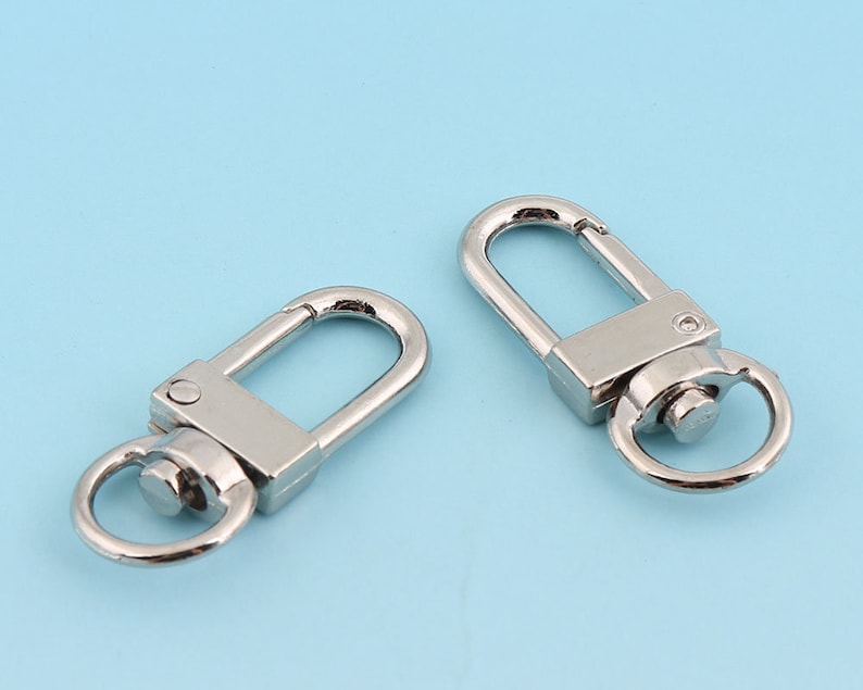 Silver Swivel Snap Hooks 20pcs 33mm X 13mm Small Lobster Etsy