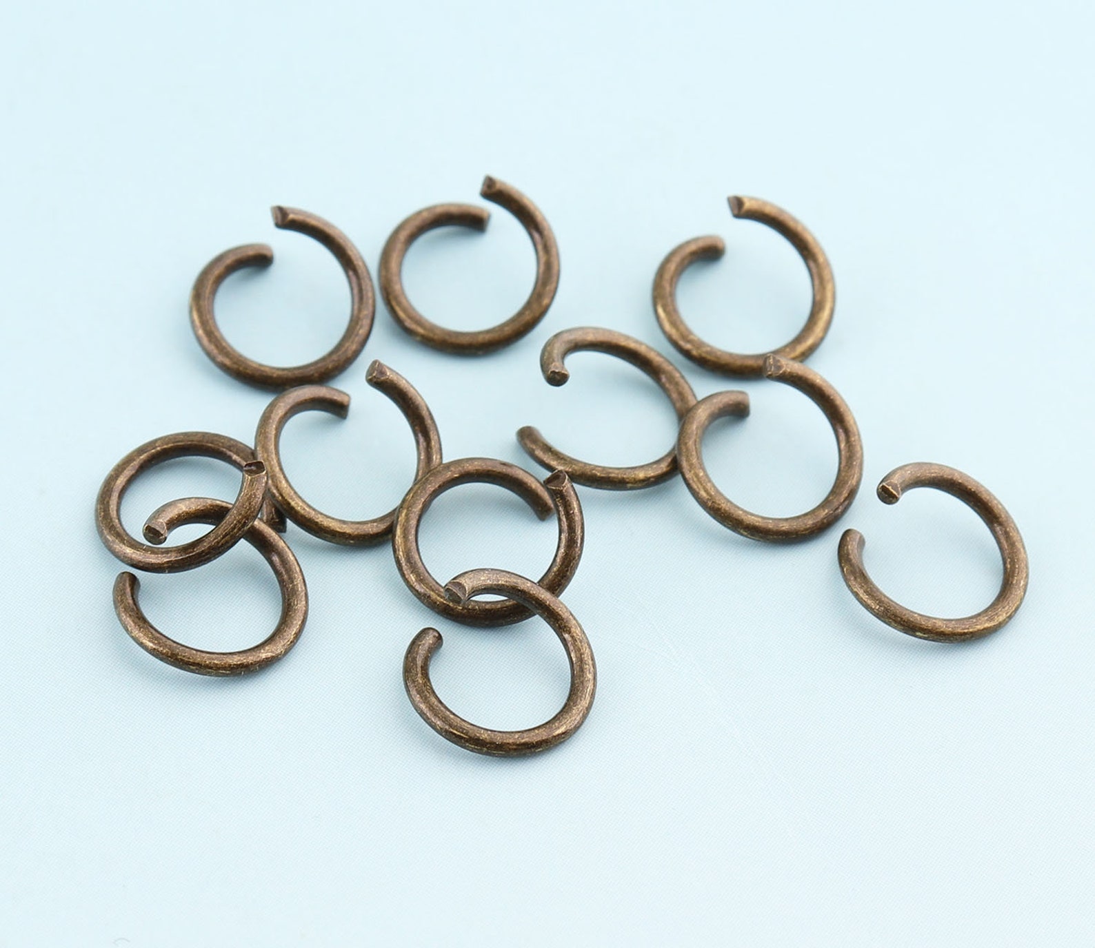 9mm Jump Rings 100pcs Open Jump Rings Split Rings Bronze Jump Etsy