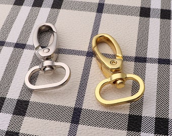Swivel Snap Clasp 6pcs 50*25mm Metal Lobster Clasp Snap Hook  for Leather and Fabric Handbag Strap Bag Hardware