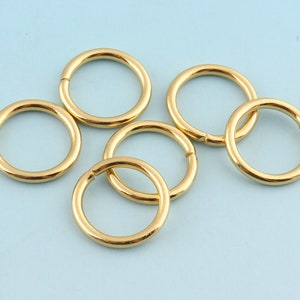 Jump Rings 50pcs 17mm Gold Jump Rings Open Jump rings O rings Split Rings for Chain Wholesale Jump Ring Findings