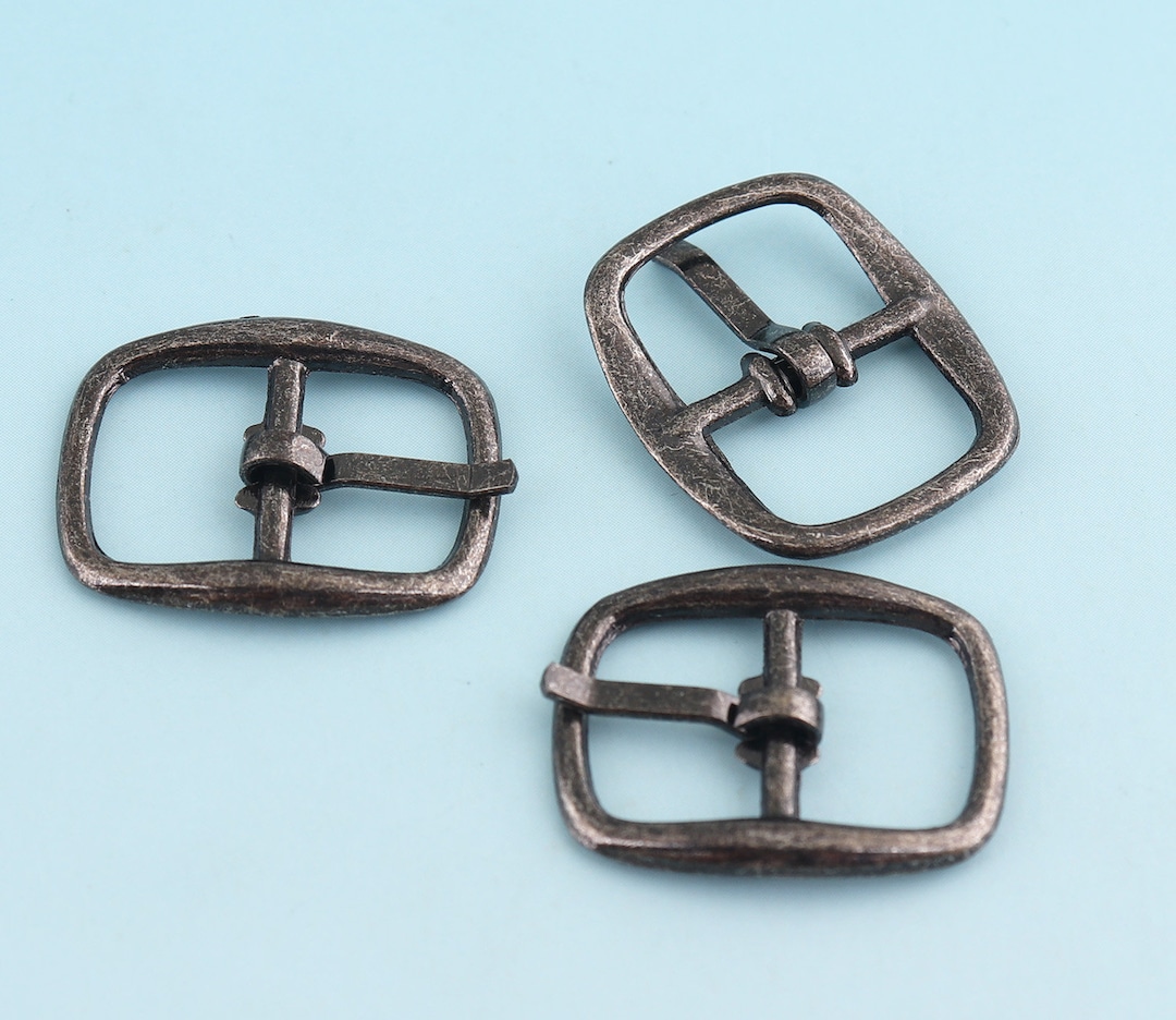 Mini Belt Buckle Gunmetal Adjuster Buckle 10pcs 12mm Tri Bar Buckles
