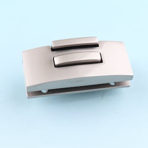 Purse lock 42*17mm Matte Silver lock Turn Lock Bag lock Metal Box Lock Latch Lock Twist Trunk Lock Clutch Lock Purse  Hardware